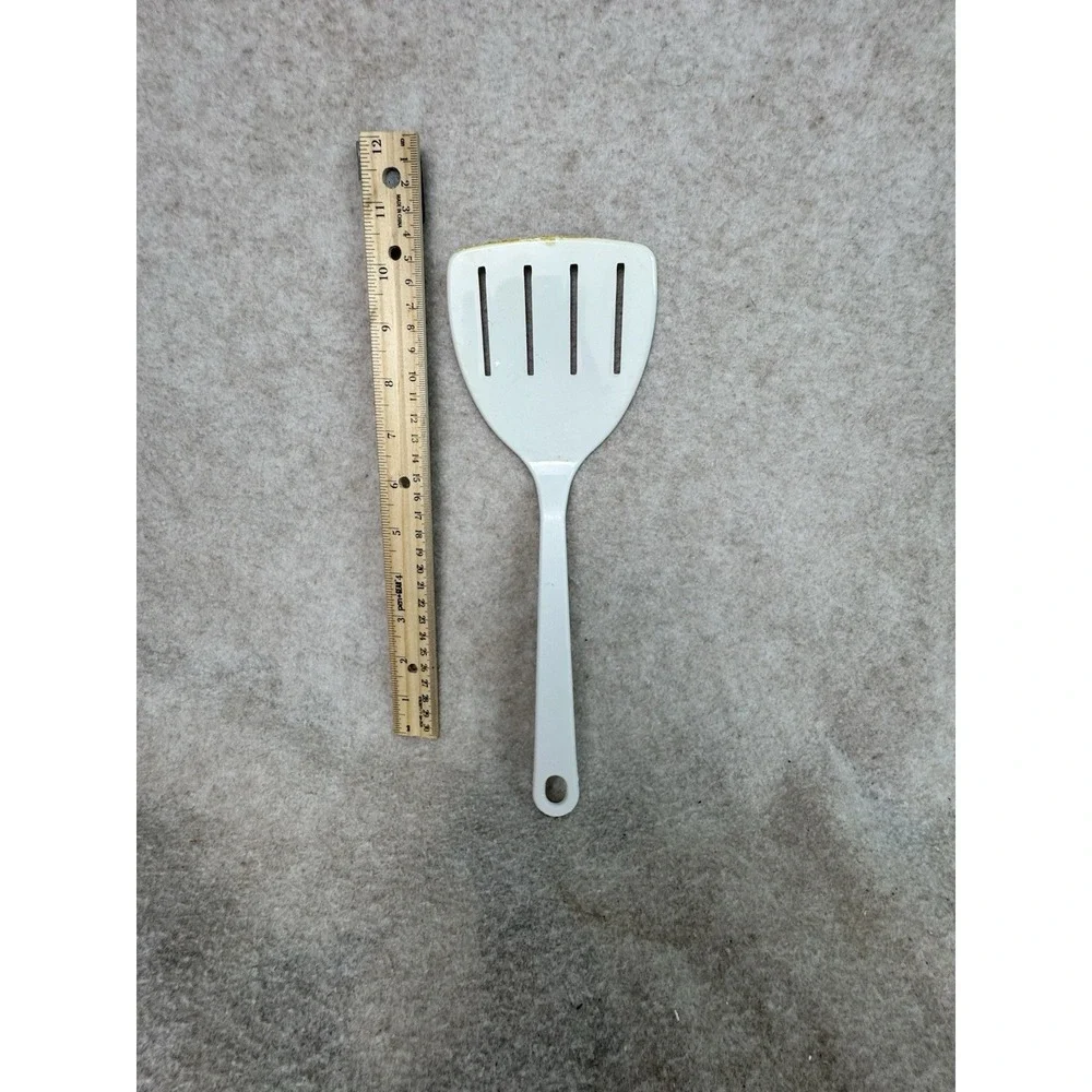 Tailor Made Nylon‎ Slotted Spatula Turner Flipper Wide White 11-1/2